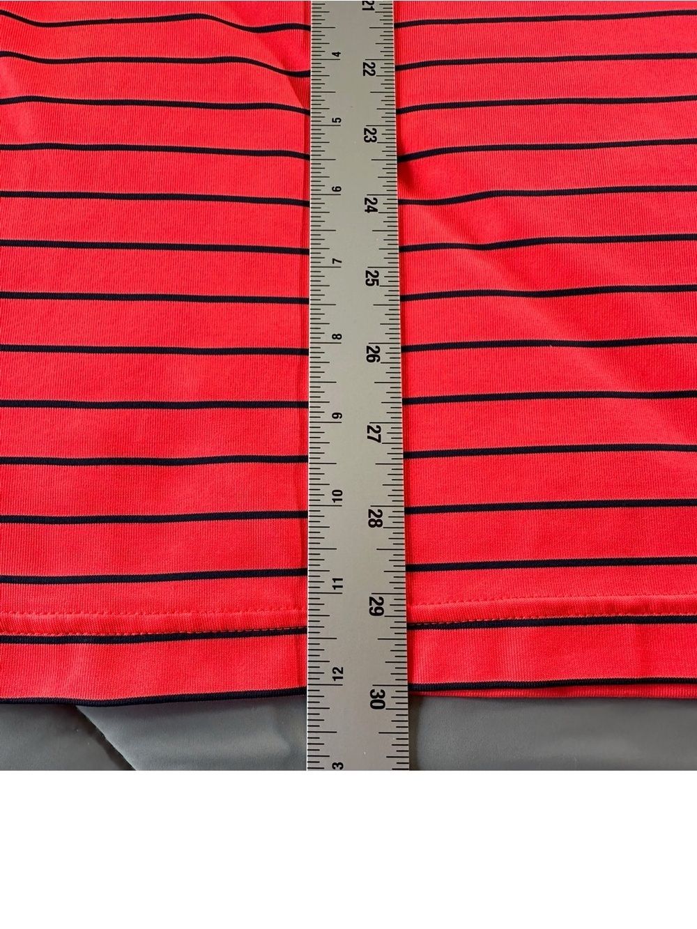 Under Armour Red Polo with Thin Black Stripes Men’s XL - Picture 7 of 9